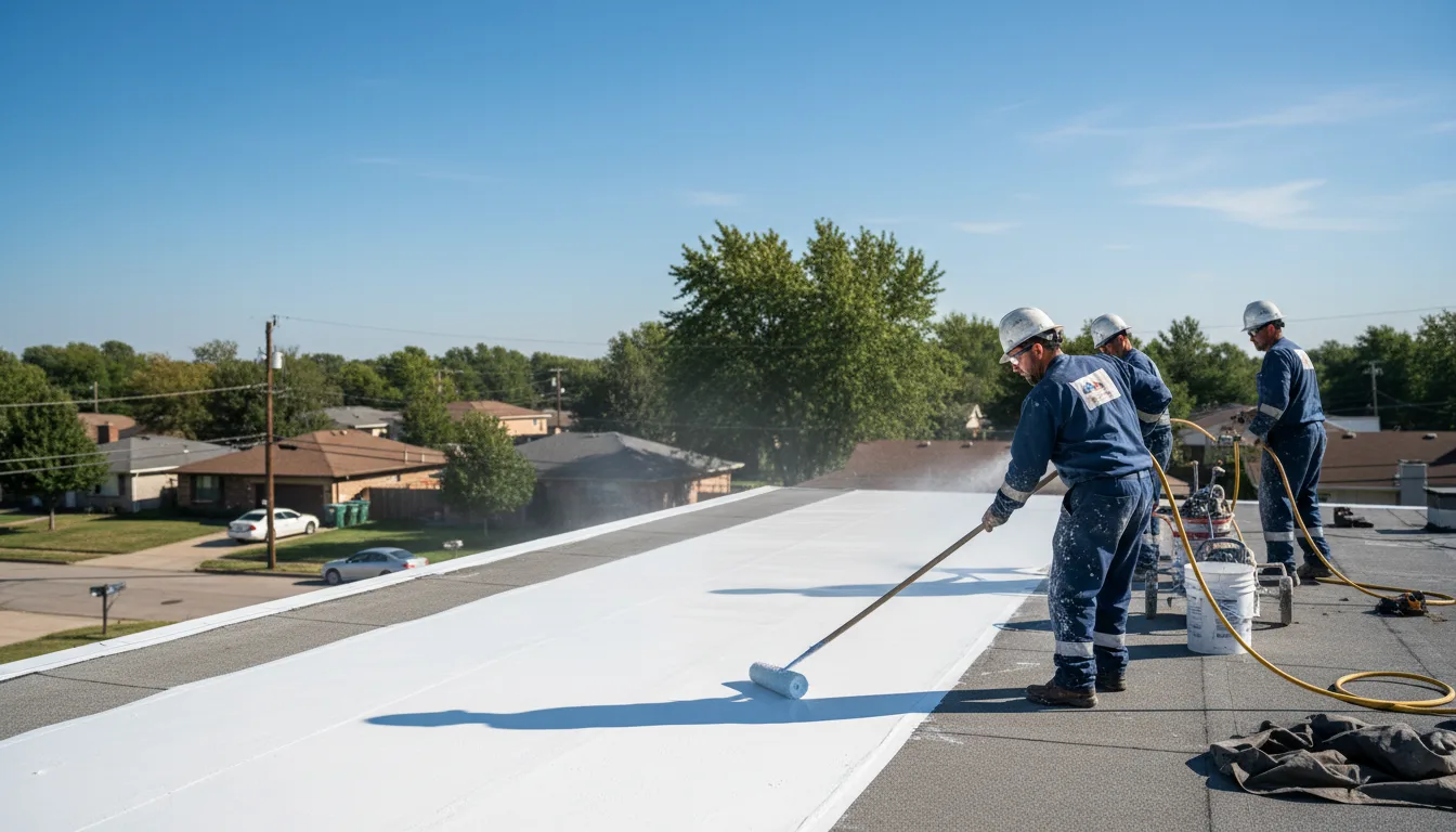 Commercial roof coating in Grissom Arb, IN near me